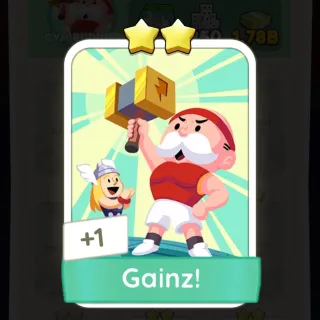 S4 Gainz! - Monopoly Go 2 Star Sticker ★★ (1 pcs)