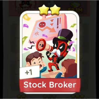 S6 Stock Broker - Monopoly Go 2 Star Sticker ★★ (1 pcs)