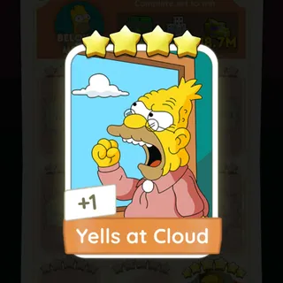 S16 Yells at Cloud - Monopoly Go 4 Star ★★★★