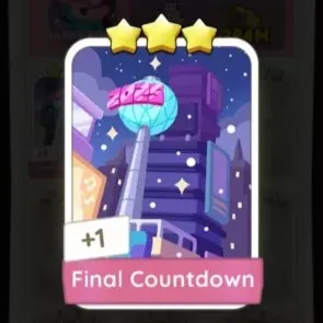 S13 Final Countdown - Monopoly Go 3 Star Sticker ★★★ (1 pcs)