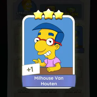 S12 Milhouse Van Houten - Monopoly Go 3 Star ★★★