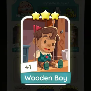 S18 Wooden Boy - Monopoly Go 3 Star ★★★