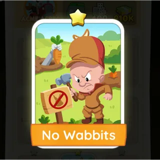 S1 No Wabbits - Monopoly Go 1 Star ★