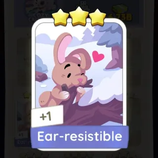 S9 Ear-resistible - Monopoly Go 3 Star Sticker ★★★ (1 pcs)