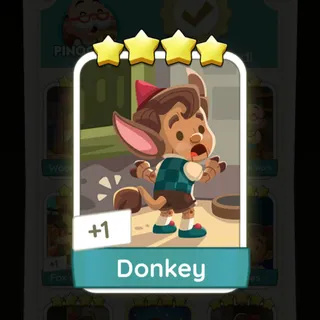 S18 Donkey - Monopoly Go 4 Star ★★★★