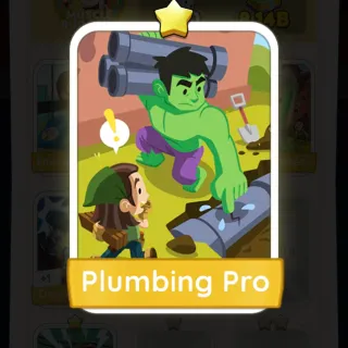 S2 Plumbing Pro - Monopoly Go 1 Star Sticker ★ (1 pcs)