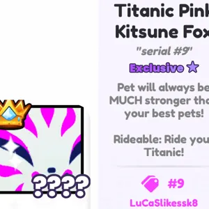 #9 TITANIC PINK KITSUNE