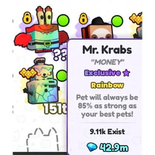 PS99 Mr. Krabs (9.11k Exist)