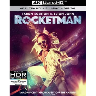 Rocketman 4K iTunes [ FLASH DELIVERY ⚡ ]