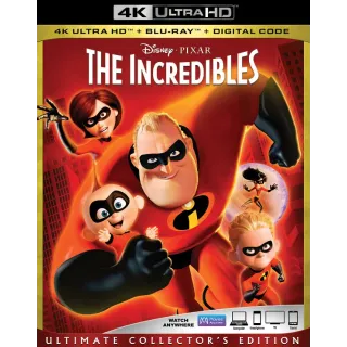 The Incredibles 4K Movies Anywhere [ FLASH DELIVERY ⚡ ]