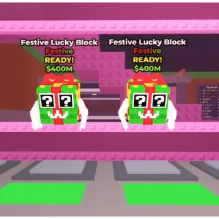 2x Festive Lucky Block