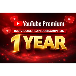 YouTube Premium Individual Plan Subscription 1 Year