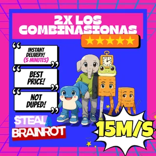 2X Los Combinasionas | 15M/s  | STEAL A BRAINROT