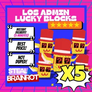 ADMIN LUCKY BLOCKS | x5 | STEAL A BRAINROT