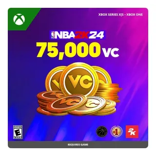 NBA 2K24: 75,000 VC - Xbox One, Xbox Series X|S