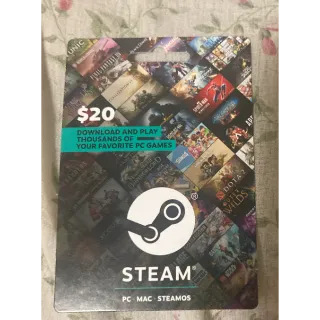 $20.00 USD Steam