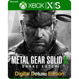 Metal Gear Solid Delta: Snake Eater Deluxe Xbox Series XS Game Account