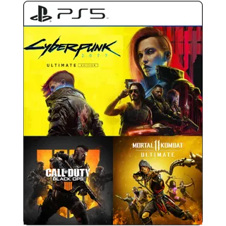 Cyberpunk 2077 Ultimate Edition + COD Black Ops 4 + MK11 Ultimate PS5 - Game Account