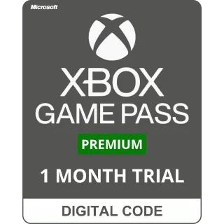 Xbox Game Pass Premium 1 Month TRIAL - DIGITAL CODE
