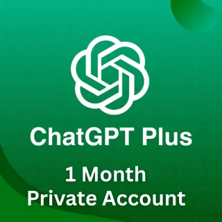 ChatGPT Plus 5.2 - 1 Month Private Account (GLOBAL)