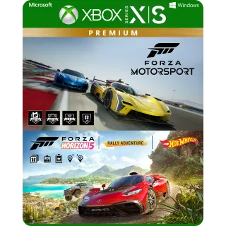 Forza Motorsport and Forza Horizon 5 Premium Editions Bundle Xbox Game Account