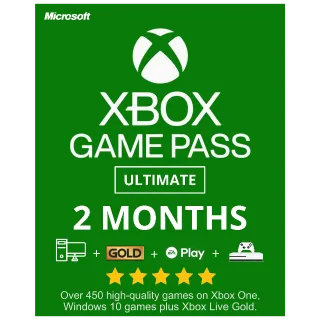 Xbox Game Pass Ultimate 2 Months Account