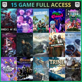 Epic Games 15 Games PC | Game Account ⚡️ 𝐈𝐍𝐒𝐓𝐀𝐍𝐓 𝐃𝐄𝐋𝐈𝐕𝐄𝐑𝐘 ⚡️