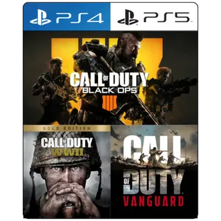 Call of Duty: Black Ops 4 + Call of Duty: Vanguard + Call of Duty WWII Gold Edition (PS4) - Game Account