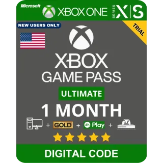 XBOX GAME PASS ULTIMATE 1 MONTH TRIAL (USA) NEW USER ONLY