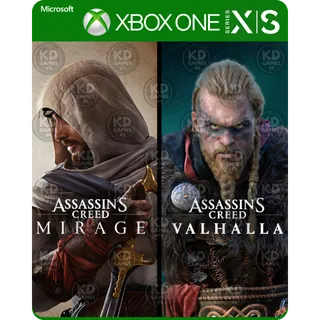 Assassin’s Creed Mirage & Assassin's Creed Valhalla Bundle Xbox ⚡️ 𝐈𝐍𝐒𝐓𝐀𝐍𝐓 𝐃𝐄𝐋𝐈𝐕𝐄𝐑𝐘 ⚡️ Game Account