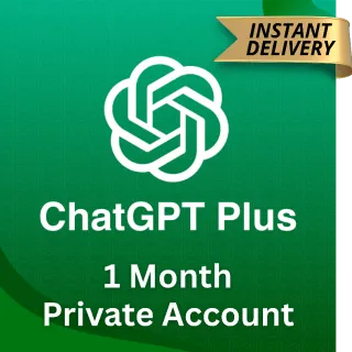 ChatGPT Plus 5.2 - 1 Month Private Account (GLOBAL)