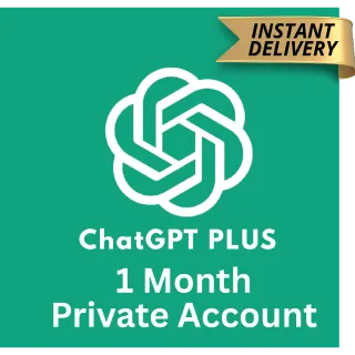 ChatGPT Plus Private Account - 1 Month ⚡️ 𝐈𝐍𝐒𝐓𝐀𝐍𝐓 𝐃𝐄𝐋𝐈𝐕𝐄𝐑𝐘 ⚡️