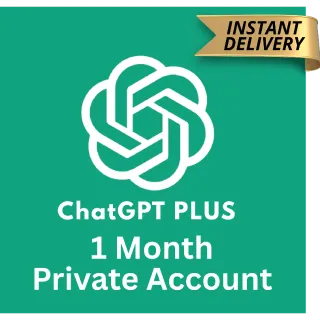 ChatGPT Plus Private Account - 1 Month ⚡️ 𝐈𝐍𝐒𝐓𝐀𝐍𝐓 𝐃𝐄𝐋𝐈𝐕𝐄𝐑𝐘 ⚡️