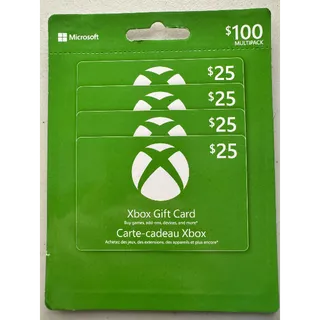$100.00 CAD Xbox Gift Card