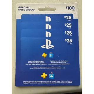 $100.00 CAD PlayStation Store