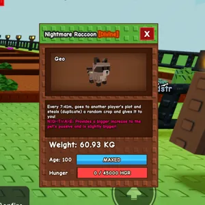 Huge Nightmare Raccoon