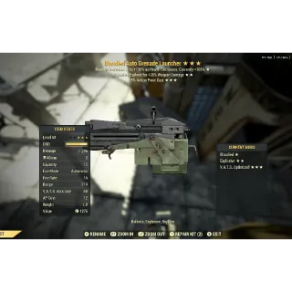 Auto grenade launcher partial invisible 