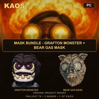 Mask Bundle - Grafton Monster + Bear Gas Mask | PC