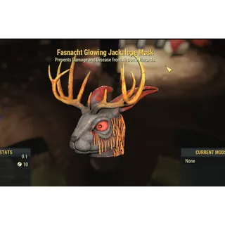FASNACHT JACKALOPE  glowing MASK