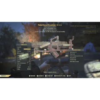 (New)Cursed broadsider(Anti-armor +50% Critical Damage -35%Action Point Cost )