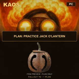 Plan: Practice Jack O'Lantern | PC