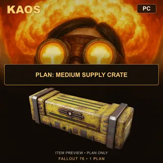 Plan: Medium Supply Crate | PC
