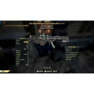 Enclave aa 25 25 vats level 50 legacy aligned stock