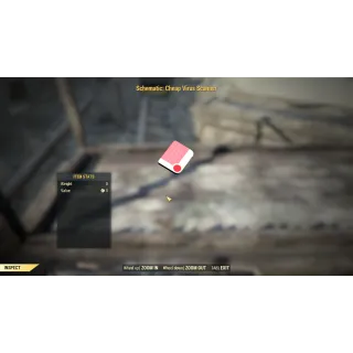 Unique Misc Item: Schematic: Cheap Virus Scanner