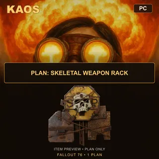 Plan: Skeletal Weapon Rack | PC