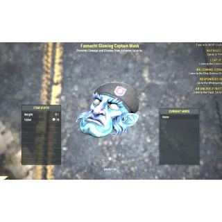 Fasnacht Glowing Captain Mask