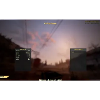 GasTrap dummy dev room item (Collectors Item) fallout 4 weapon invisible no damage