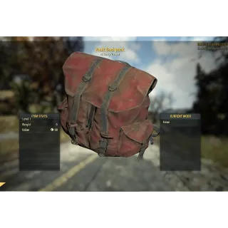 Vault backpack  Red   colour  dev room apparel item collector 