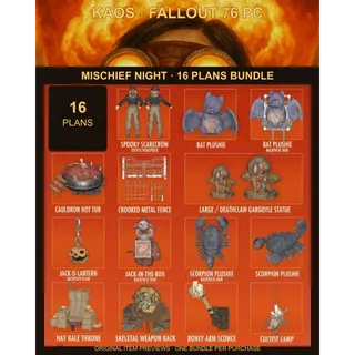 Mischief Night (2025) 16 Plans bundle