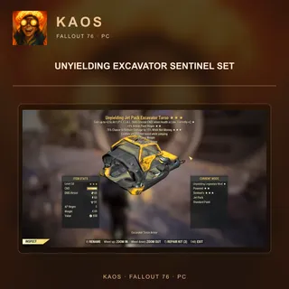 Unyielding Excavator Sentinel set 